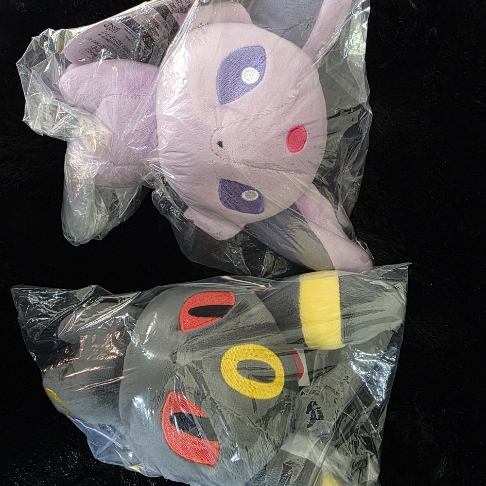 Pokemon Plushie Dolls Espeon Umbreon Set Pokemon Center Japanese Import Original